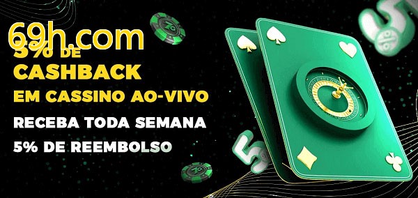 Promoções do cassino ao Vivo 69h.com